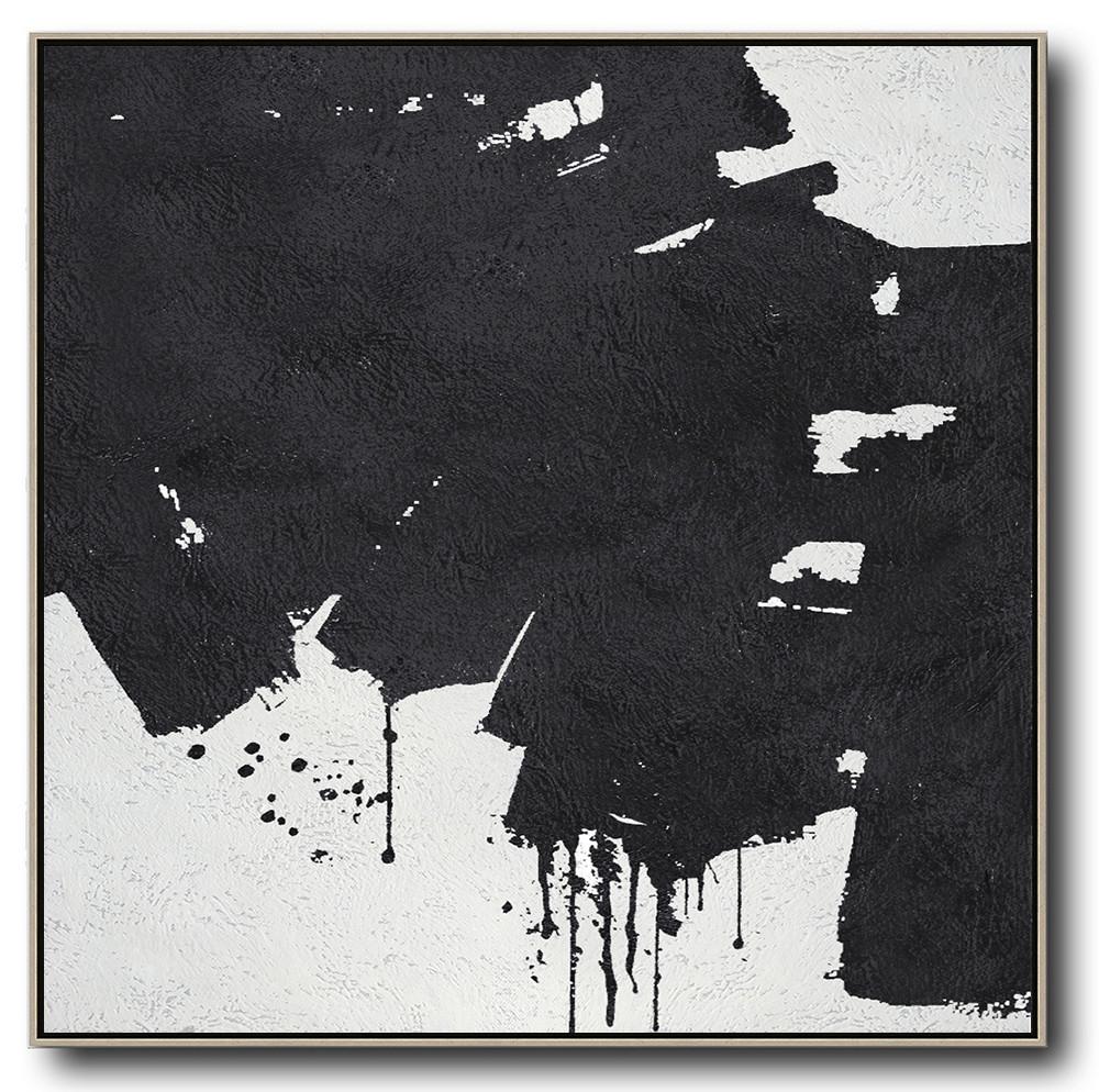 Minimal Black and White Painting #MN58A